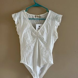 White Altr’d State bodysuit. Size medium.